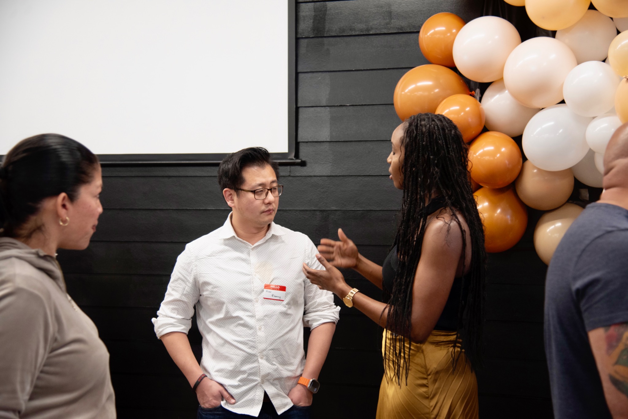 Keleisha Carter in conversation at a live real estate event